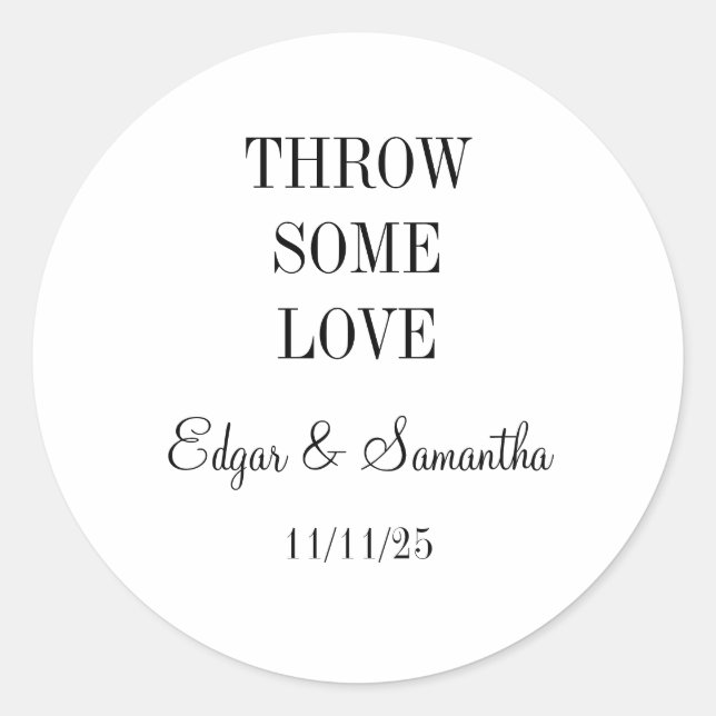 wedding stickers (Front)