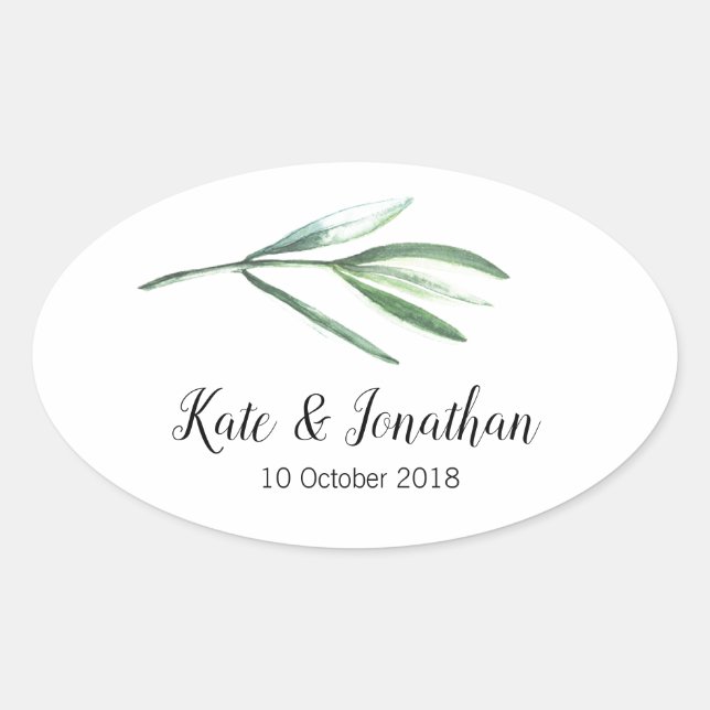 Wedding Stickers for Favours (Front)