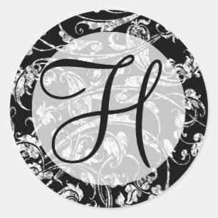 Wedding Stickers Monogram H