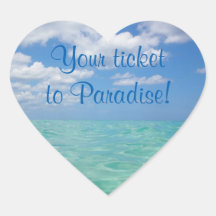 Wedding Stickers to Seal Envelope - Ocean III