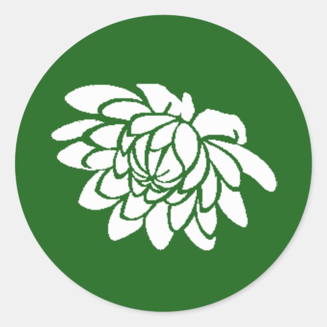 Wedding Succulents Flower Sticker (Front)