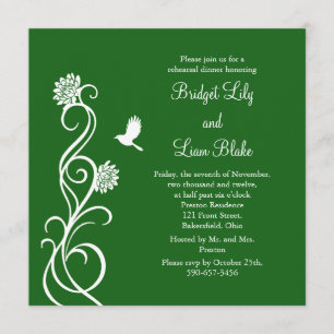 Wedding Succulents Rehearsal Dinner Invitation