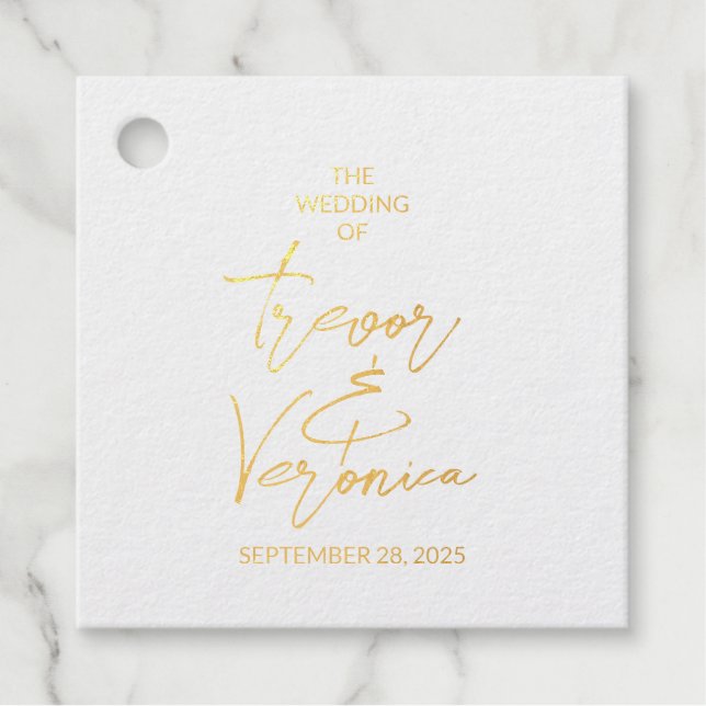 Wedding Swan Back Favour Tags (Front)