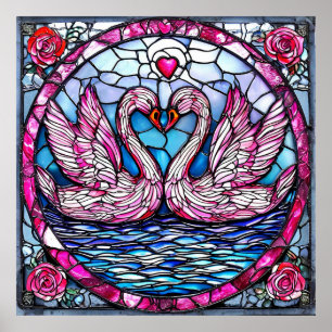 Wedding Swans Poster