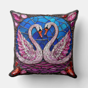 Wedding Swans Throw Pillow
