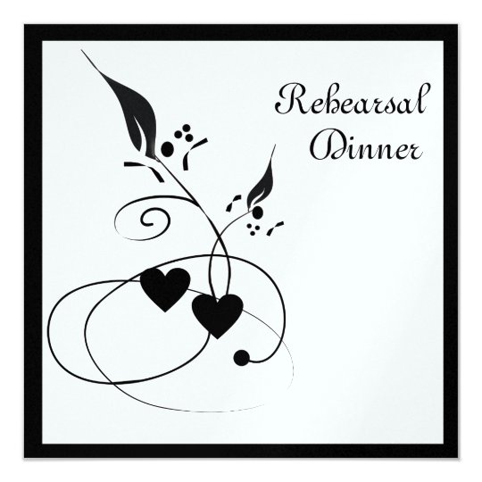 Wedding Swirls Rehearsal Dinner Invitation