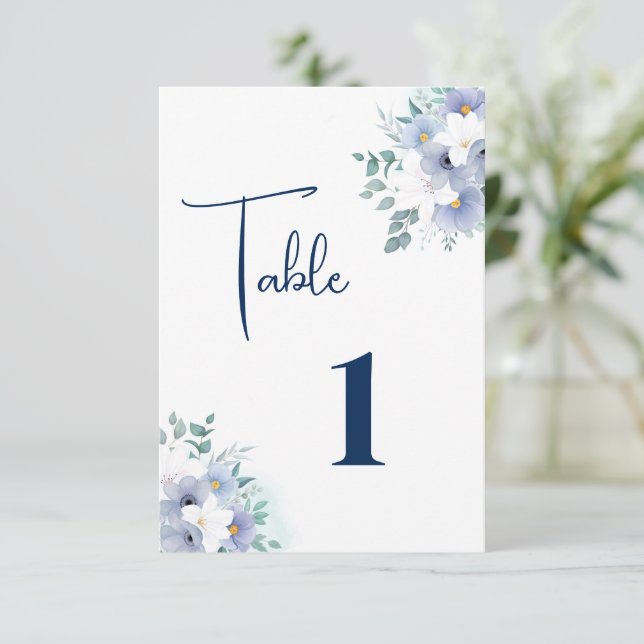 Wedding Table Card (Standing Front)