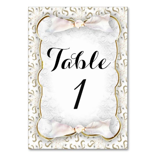 WEDDING TABLE CARD 3.5" x 5" Ultra Thick