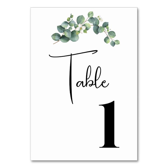 Wedding Table Cards (Front)