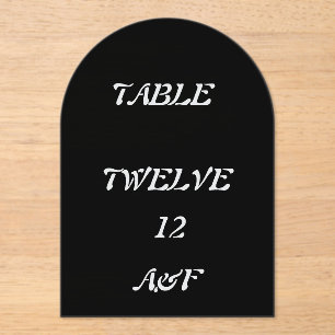 Wedding Table Decor Acrylic Invitations