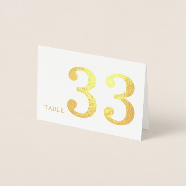 Wedding Table Number (Front)