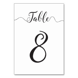 Wedding Table Number 8
