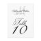Wedding Table Number Cards Monogram Names Date