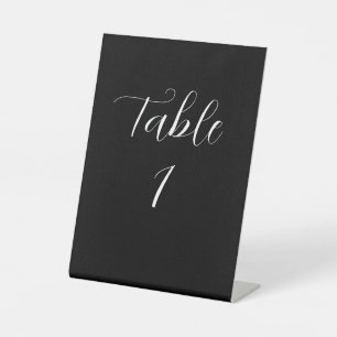 Wedding Table Number Pedestal Sign
