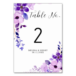 Wedding Table Number Placement Card