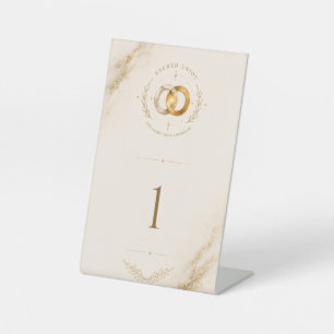 Wedding Table Number Sign   Sacred Union Wholeness