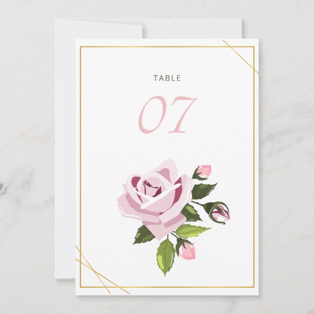 Wedding Table Numbers Wedding Table and Seating  (Front)