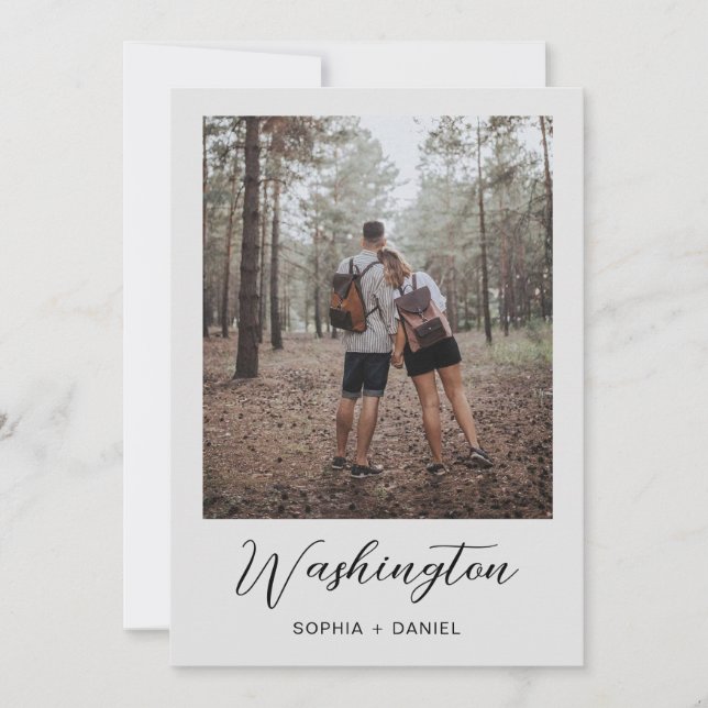 Wedding Table Numbers with Photos Template (Front)