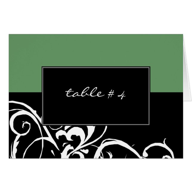 Wedding - Table Seating Cards - Customized (Front Horizontal)