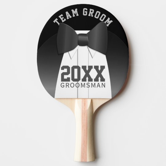 Wedding Table Tennis Team Groom Groomsman Ping Pong Paddle