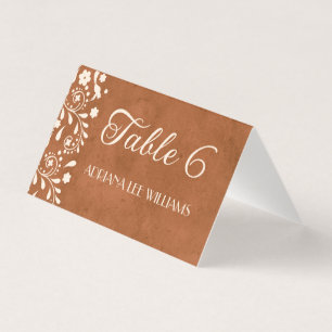 Wedding Talavera Terracotta Place Card
