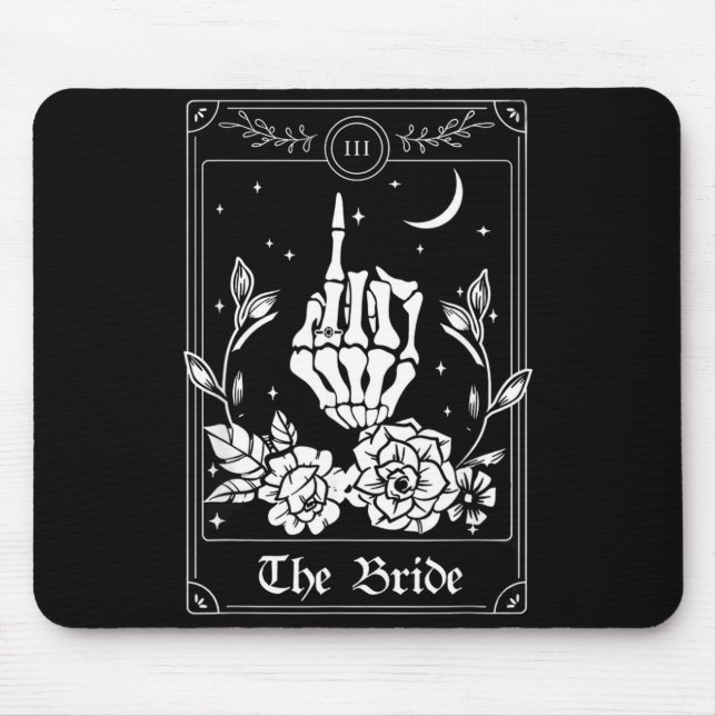 Wedding Tarot Card The Bride Halloween Mouse Pad (Front)