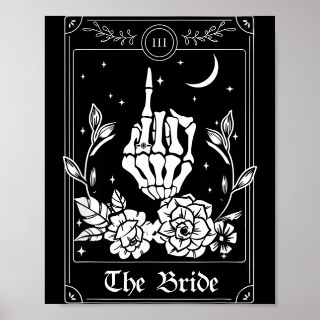 Wedding Tarot Card The Bride Halloween Poster (Front)