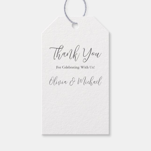 Wedding Template Gift Tags (Front)