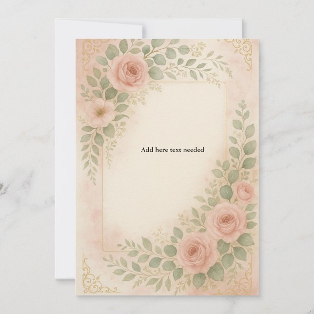 Wedding template simple  (Back)