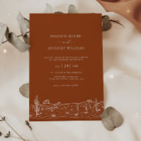 Wedding Terracota Desert Cactus Landscape