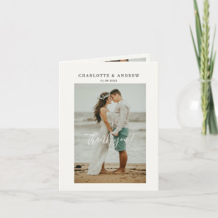 wedding thank you card