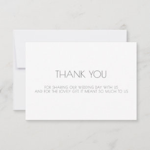 Wedding Thank You Card