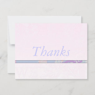 Wedding Thank You Card Personalized Invites Silk