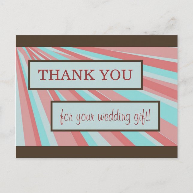 Wedding Thank You Card - Simple (Front)