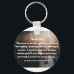 wedding thank you card wording keychain<br><div class="desc">Keychain souvenirs for weddings that make your wedding moments look luxurious and memorable This line surely makes them feel super special, knowing that their presence was appreciated! This thank you message is perfect for thanking your guests for coming and celebrating with you at your wedding. If you’re also sending a...</div>