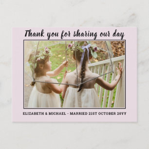 Wedding Thank you Cards With Photo Virtual Digital