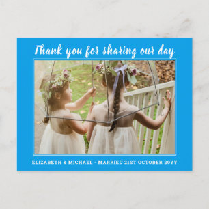 Wedding Thank you Cards With Photo Virtual Digital