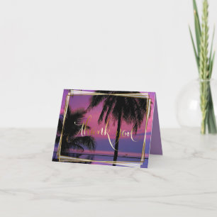 Wedding Thank You    Exotic Tropical Night Beach