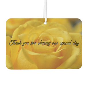 Wedding Thank You Favor Air Freshener