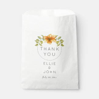 Wedding Thank You Favour Watercolor Star Flower Favour Bag