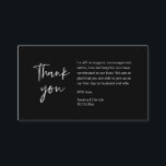 Wedding Thank you for attending, modern minimalist Enclosure Card<br><div class="desc">This is the Modern black and white theme,  Script,  thank you Wedding Enclosure Card. You can change the font colours,  and add your wedding details in the matching font / lettering. #TeeshaDerrick</div>