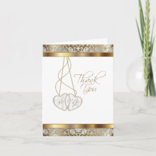 Wedding Thank You From Bride and Groom Card