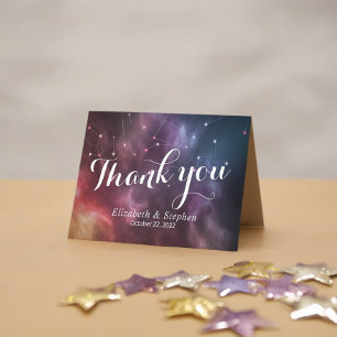 Wedding Thank You Galaxy Star Nebula Constellation