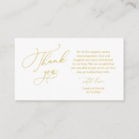 Wedding Thank you, in Modern romantic theme Enclos