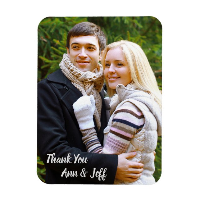 Wedding Thank You Magnet (Vertical)
