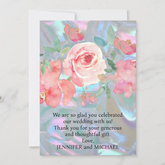 Wedding Thank You Note Card (Front)