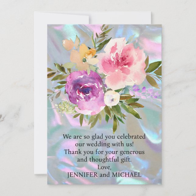 Wedding Thank You Note Card (Front)