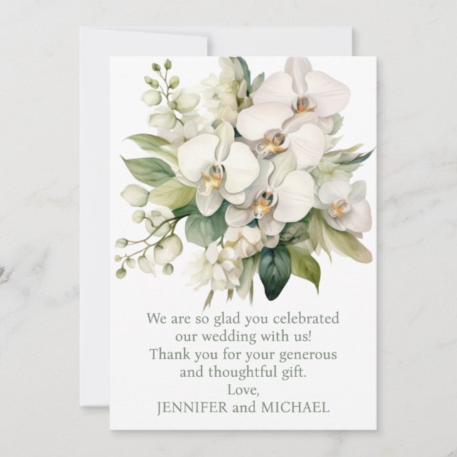 Wedding Thank You Note Card (Front)