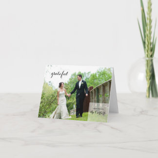 Wedding Thank You Note Card