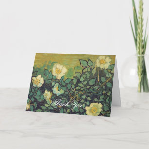 Wedding thank you note Vincent van Gogh Roses Card